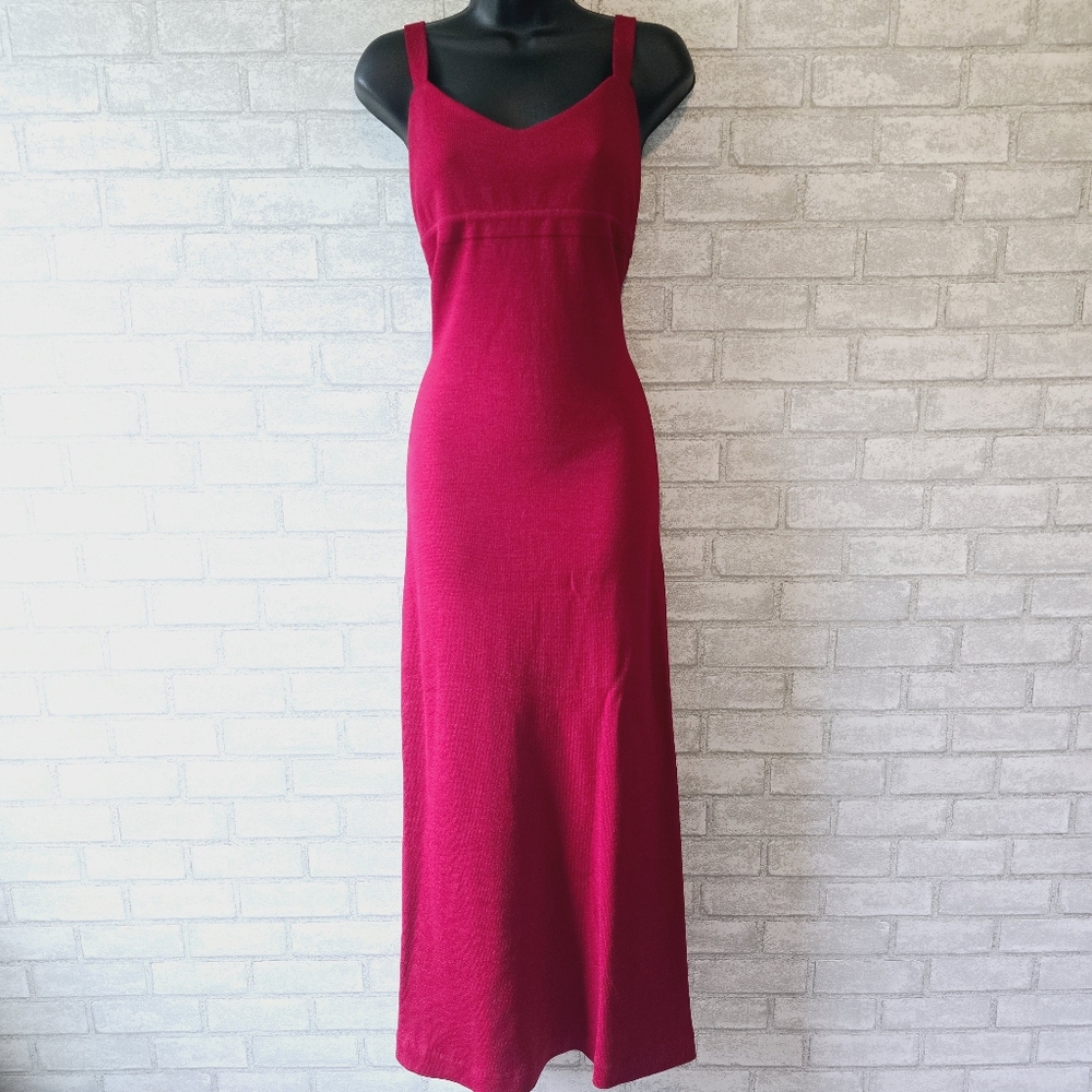 St. John Collection Red Maxi Dress